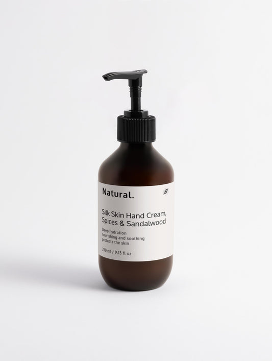 Natural. Silk Skin Hand Cream, Spices & Sandalwood
