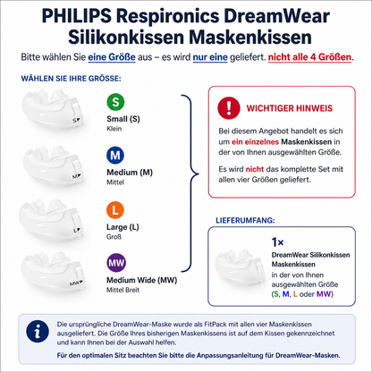 Jastëkë maske për maskën me jastëkë hundorë Philips Dreamwear