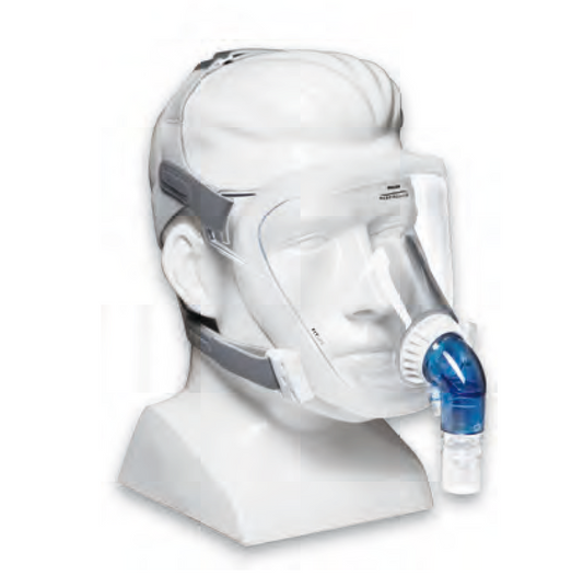 Philips CPAP-masker - Nieuw FitLife SE volgelaatsmasker, ademmasker (zonder uitademventiel) met hoofdband