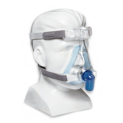Philips CPAP Maske Amara Gel SE Full Mund-Nasenmaske ohne Ausatemventil & mit Kopfband, Atemmaske