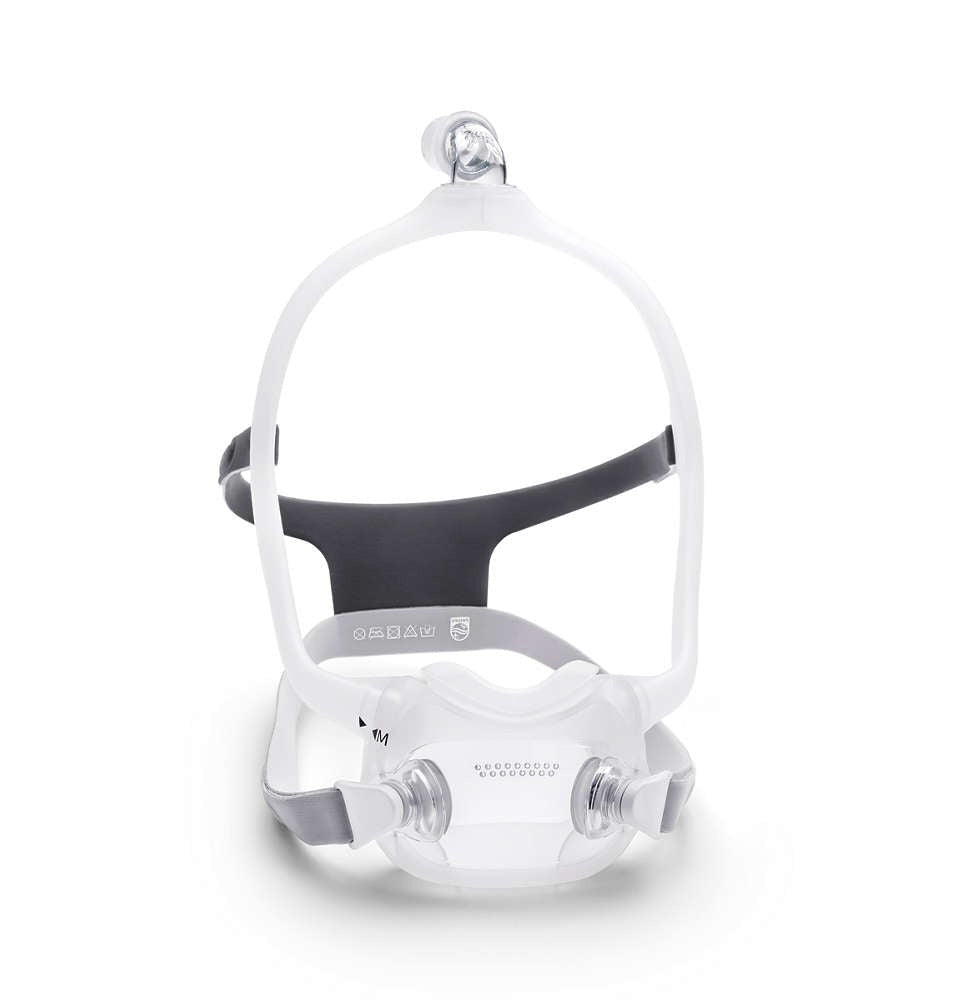 Philips CPAP DreamWear volgelaatsmasker, met uitademventiel en hoofddeksel (Med Fram-Fitpack)