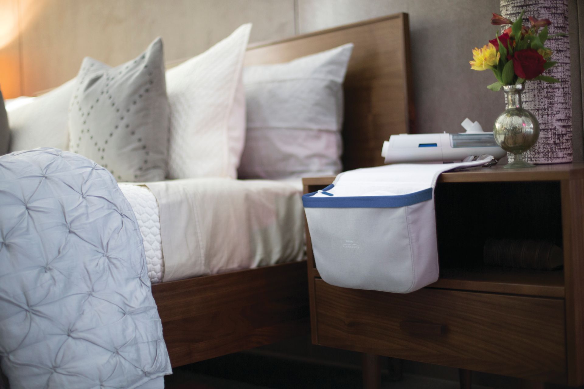 aufbewahrung maske Philips bedside organizer for storing mask and tubing – Careshoppro.eu