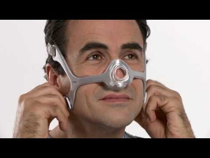 Philips CPAP Wisp Nasenmaske - mit Ausatemventil & Kopfband - inkl. Drei Maskenkissen (S/M, L, XL)