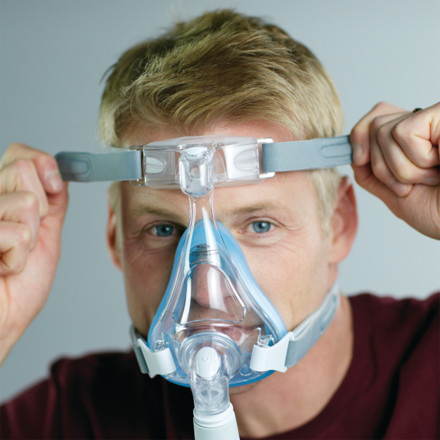 Philips CPAP Maske Amara Gel Full Mund-Nasenmaske, Atemmaske